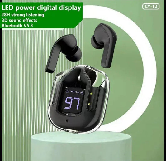 Earbuds Air 31 Airpods Wireless Earbuds With Crystal Transparent Case   With Type C Charging I Earbuds Bluetooth  5.3 I New model Air31 I Random Colours