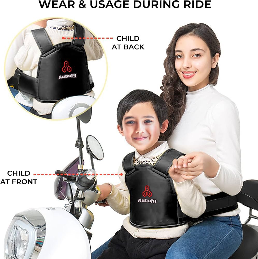 Baby Kids Two Wheeler Safety Belt Safety For Children For Scooty Scooter Bike Motorcycle Seat Belt Harness