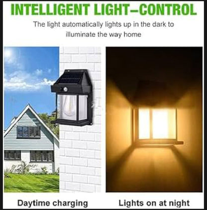 LED Solar Wall Lamp Outdoor Waterproof Up And Down Luminous Lighting Garden Decoration Solar Lights Stairs Fence Sunlight Lamp