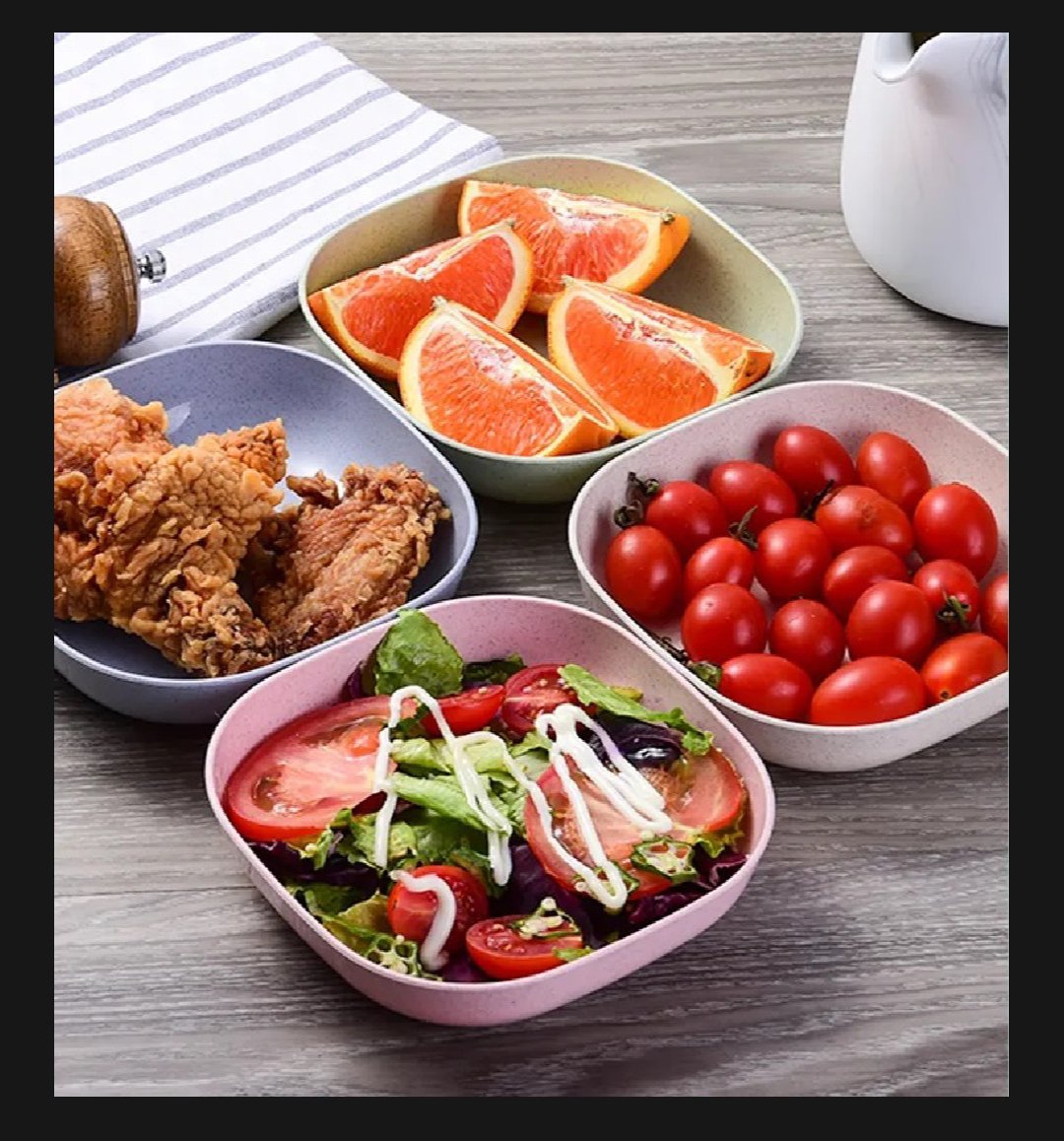 10Pcs Multi-function Spit Bone Dish Household Food Grade Plastic Spit Bone Dish Round Square Set Dining Table Garbage Plate