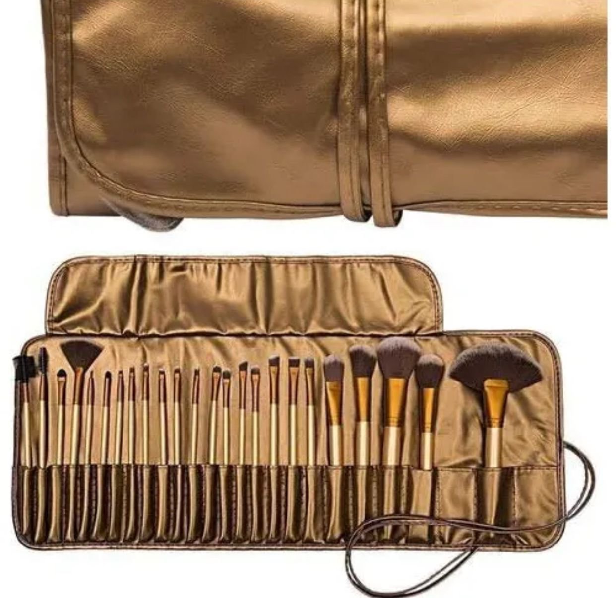 24 Pieces Makeup Brushes Set for Professional Makeup Cosmetics Soft Brussels Colors