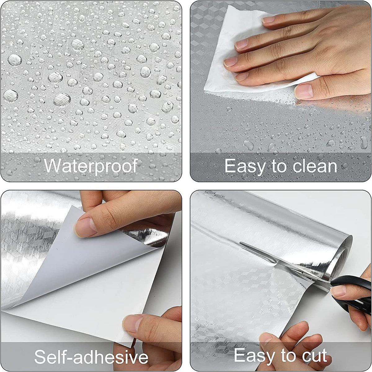 Aluminum Foil Self Adhesive Wall Stickers