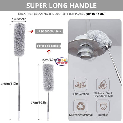 Foldable Cleaning Grey Duster