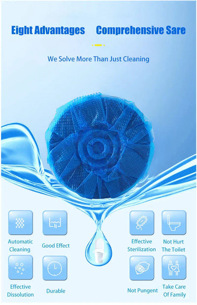 Imported Tablets for Toilet Flush Tank Cleaner | 10 Pcs