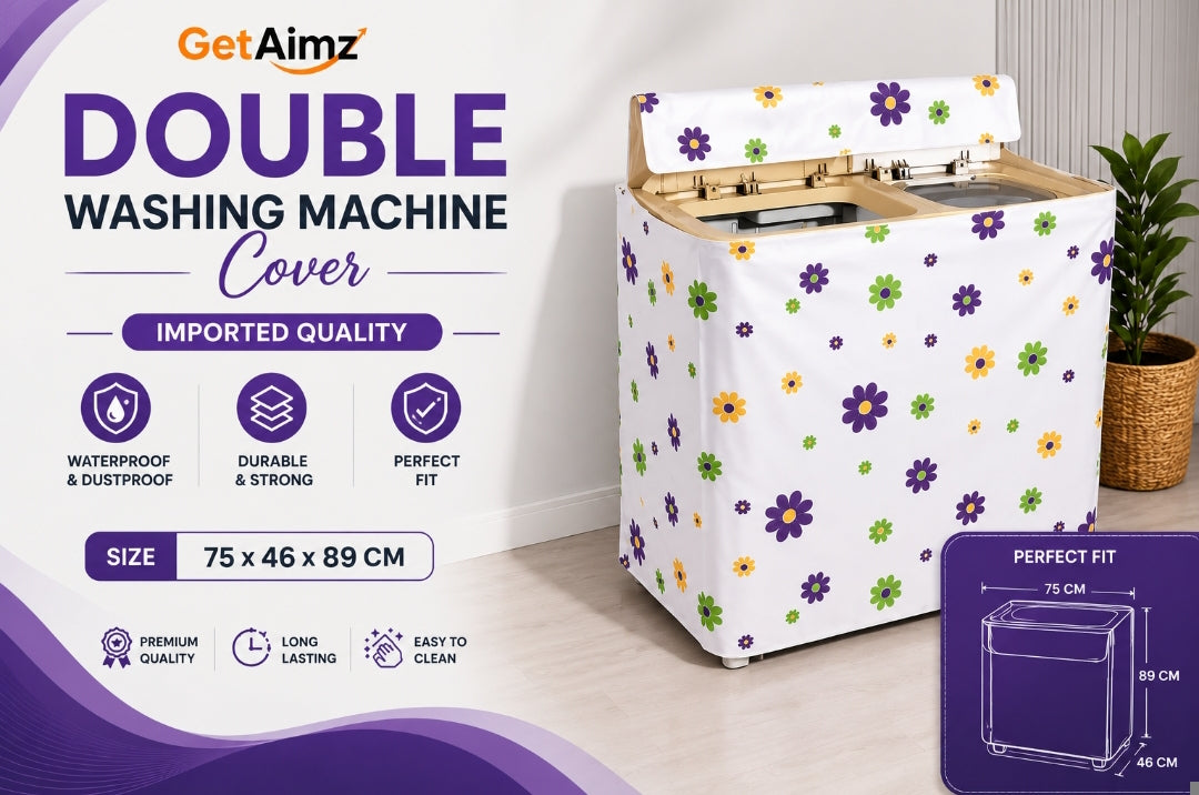 Home Protectors Combo Deal Double Washing Machine, Fridge & Washing Machine Cover - Water & Dust Proof