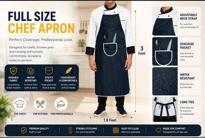 Premium Kitchen Set Pack of 3 – Parachute Apron, Oven Gloves & Roti Bag